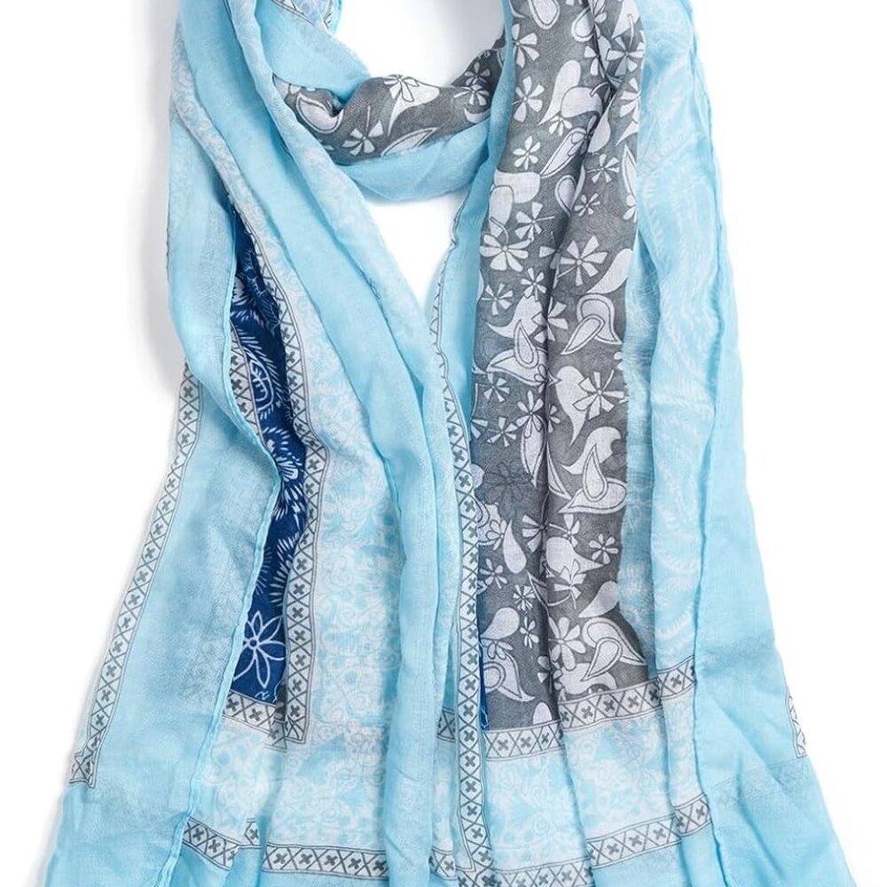 Scarf for Women Lightweight Soft Floral Leopard Printed Scarves Fall Winter Fash